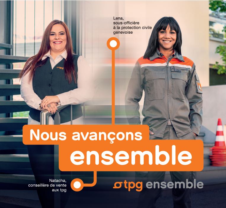 Visuel de la campagne tpg avec Lena Ebener
